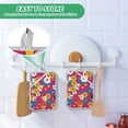 thumbnail image 4 of Yayeee Pot Holders Kitchen Heat Resistant with Pockets 7"x9.8" Cotton Oven Cooking Hot Pads, Red Whimsical Floral, 4 of 7