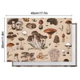 thumbnail image 5 of Brown Mushroom Specimen Beige Pattern Summer Placemats Table Placemats Set Of 6-Linen Kitchen Washable Placemats Table Mats 11.8"x17.7" Non-Slip Heat Resistant, 5 of 5