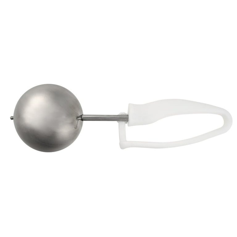 Comfy Grip 4.66 oz Stainless Steel #6 Portion Scoop - with White