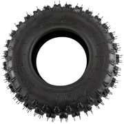 4.10-6 3.50-6 Karting Tire with Inner Tube – 6” Off-Road Tire for Go Kart, ATV, UTV, Quad, Buggy, Dube, Lawn Mower, Drift Trike, Golf Cart, 4 Wheeler – 2-Ply Nylon, Bent Valve – (Set of 4)