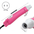 thumbnail image 2 of Portable Hot Air Machine Mini Hot Air Machine Hot Air Machine for Embossing Shrink Wrapping Drying Paint US Plug Pink,1 x Heat 1 x English instruction manual,Pink, 2 of 6