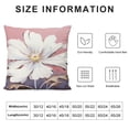 thumbnail image 5 of Creowell Flowers Pillow Cushion Covers Short Plush Square Design for Sofa Couch Bedroom Car Chair Home Decor 1PC 24x24in, 5 of 5