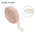 thumbnail image 2 of Lace Trim, 5 Yards 1/2 Inch Vintage Lace Ribbons for DIY Sewing Craft Gift Package Decoration Wedding Headbands Champagne, 2 of 7