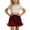 R335-Red, variant on RMGVDSD Kids Sparkly Sequin Skirt For Girls Elastic Waistband Skirts With Lining Glitter Short Skirt Mini Skirts Party Everyday Wear Spring Carnival Dress