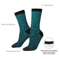 thumbnail image 4 of Rateoe Navy blue sparkling for Women Casual Calf Socks - Cute Crew Socks - Thin Soft Above Ankle Socks Size 5-11, 4 of 6