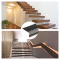 thumbnail image 6 of Uxcell 3.2Ft Stair Nosing, 2.5cm L Shape Staircase Step Edges Protectors, Black/Grey, 6 of 6