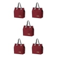 thumbnail image 3 of VONKY Polyester Stylish And Practical Food For Office And School Easy To Carry And Clean Wine Red 5Set, 3 of 6