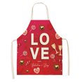 thumbnail image 5 of BGZLEU Apron - Sweet Couple Aprons, Women Valentine's Day Gift Baking Cooking Gift Bulk Valentines Day Gifts for Her Engagement Wedding Valentines Day Kitchen Decoration, 5 of 8