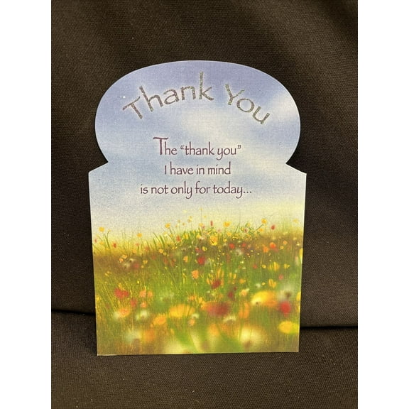 Thank You Sentiments Greeting Card w/Envelope