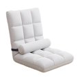 thumbnail image 2 of simhoa Chaise de Sol avec Soutien Dorsal 5 Positions Réglable Fauteuil Inclinable d'Appartement Blanc, 2 of 8