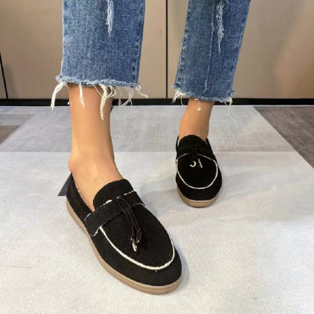 

Women‘s Slip On Loafer Shoes Warm Solid Color Soft Cotton Shoes Women‘s Footwear