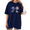 1-Navy Blue, variant on COZYMY Women's Y2K Butterfly Graphic Short Sleeve Shirt Soft Cotton Black Crewneck Summer Tee