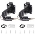 thumbnail image 1 of 2 piezas de cerradura de cajón de escritorio negro cerradura de aleación con 4 llaves cerradura de cilindro de muebles para armario de cajón de buzón de oficina XianweiShao 1327533305709, 1 of 1