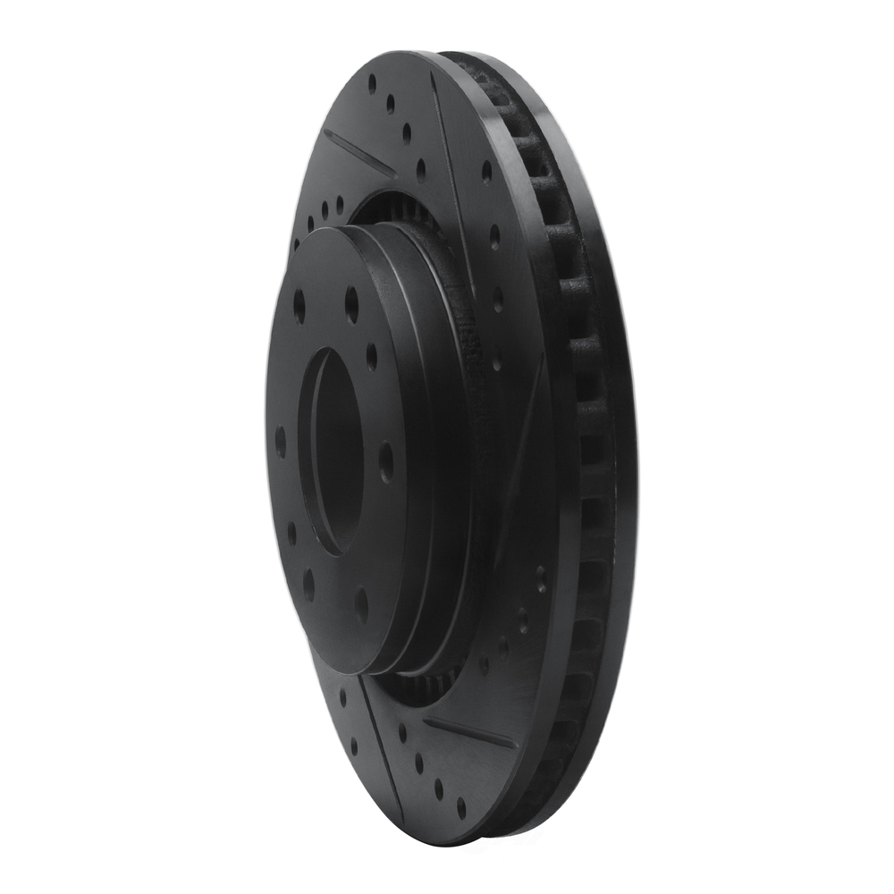 Dynamic Friction Company 633-48052R DFC Brake Rotor - Drilled And Slotted - Black