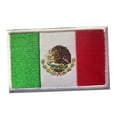 thumbnail image 3 of Parche de la bandera de México, exquisito parche bordado para planchar, para ropa, pantalones, chaquetas, mochilas y sombreros., 3 of 13