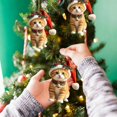 thumbnail image 5 of JeashCHAT Cat Christmas Ornaments Christmas Tree Decorations Acrylic Cat Hanging Pendant 2D Flat Acrylic Animal Hanging Ornaments Xmas Gifts, 5 of 6