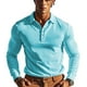 thumbnail image 2 of pstuiky manga larga de hombre, Camisa de manga larga con botones de solapa de color liso para hombre que cultiva la integridad moral salir tops xxl, 2 of 5