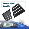 thumbnail image 3 of 2x Rear Window Blinds Decoration Cover Black for 2015-2023 Charger Dodge, 3 of 6