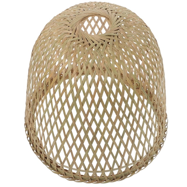 1pc Natural Bamboo Lampshade Decorative Bamboo Weaving Hanging Lamp Lampshade