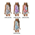 thumbnail image 3 of Guardurnaity Camiseta sin mangas con cuello y dobladillo retorcido con estampado teñido anudado para mujer Prendas para la parte del cuerpo Gris S, 3 of 6