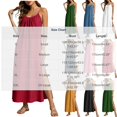 thumbnail image 3 of LEAVINGSUO Summer Dresses For Women Plus Size Fashion Casual Skirt Comfortable Sleeveless Round Neck Solid Dress Blue S, 3 of 8