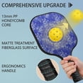 thumbnail image 4 of Pickleball Paddles Set,Pioneer Flower Floral Print Pattern Fiberglass Surface Pickleball Racket Set with 2 Indoor Outdoor Pickleball Balls and Pickleball Bag,Pickle-ball Equipment, 4 of 6