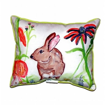 Extra Large Rabbit - Brown Rabbit Left Extra Large Zippered Pillow - 20 x 24 in.