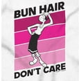 thumbnail image 2 of Bun Hair Don't Care Olive Oyl Popeye Women's Long Sleeve T Shirt Brisco Brands M, 2 of 6