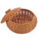 thumbnail image 3 of Cesta tejida con tapa, cesta para el hogar, cesta para guardar comida, pan, frutas y huevos., 3 of 6