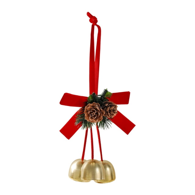 Décorations de Noël d'Intérieur en Velours Nœud Pin Rideau de Fenêtre Accent