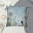 thumbnail image 2 of Nawypu  Blue Dandelion Pillow Cover for Living Room Decor Rustic Farm Plants Botanical Square Soft Throw Pillow Dragonfly Watercolor Flowers Decorative Cushion Cover,Single Pack,White,, 2 of 5