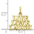 thumbnail image 2 of 10K Yellow Gold Live Love Laugh Charm, 2 of 2