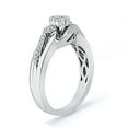 thumbnail image 2 of Sterling Silver Round Diamond Bridal Ring (0.33 cttw), 2 of 3