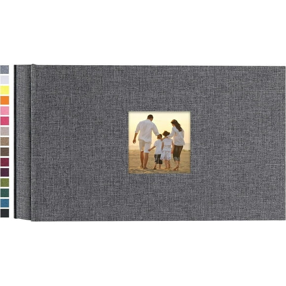 shiyou-Small Photo Album 4x6 100 Photos Linen Cover Picture Photo Book for Family Wedding Anniversary Baby Vacation