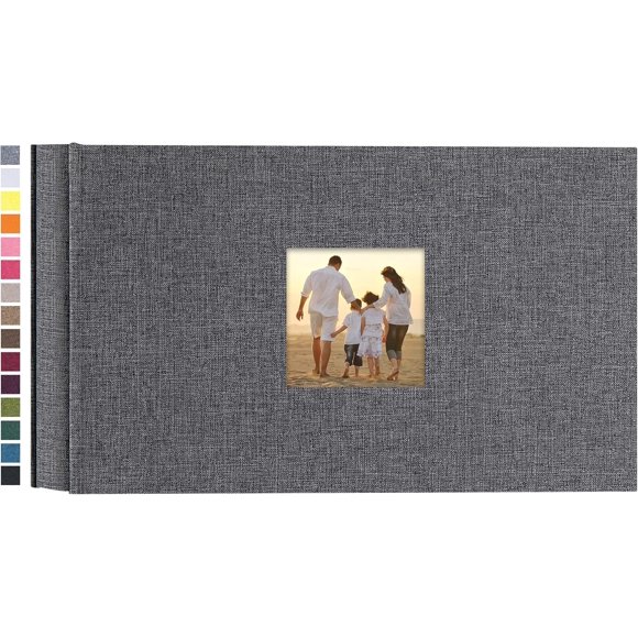 shiyou-Small Photo Album 4x6 100 Photos Linen Cover Picture Photo Book for Family Wedding Anniversary Baby Vacation