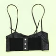 thumbnail image 3 of Cinturón de cintura para mujer, corsé bajo el busto para vestidos con tirantes, estilo steampunk. D negro, 3 of 6