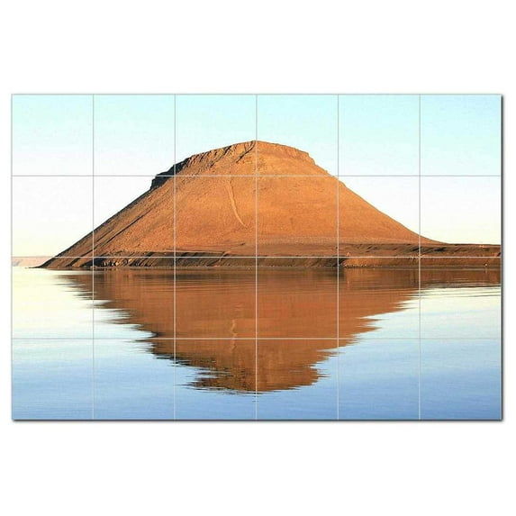 Mountain Ceramic Tile Mural Kitchen Backsplash Bathroom Shower, 401146-S64