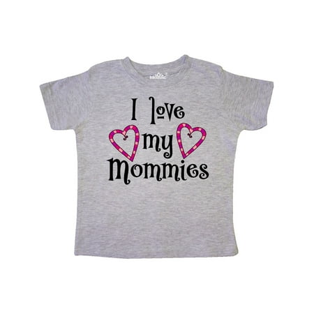 

Inktastic I Love my Mommies- hearts Gift Toddler Boy or Toddler Girl T-Shirt