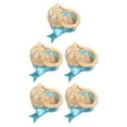 thumbnail image 2 of Cajas De Dulces Macarena 5 Paquetes Decoración De Fiestas Cesta De Mimbre Contenedor De Dulces Navidad Azul, 2 of 7