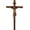 Wood-Looking, variant on Christ Wall Decor,Brown Wooden Color Crucifix Wall ,9 inch Heigh Crucifix Sculpture,Catholic Tradition First Communion Wall for Girls and Boys,Simple Corss and Church