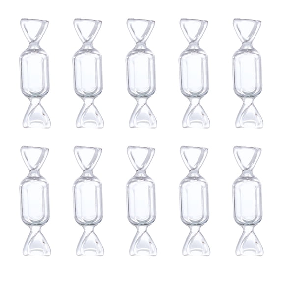 10PC Transparent Candy Shape Storage Box, Small Jewelry Case for Necklace Ring Storage Gift Packaging