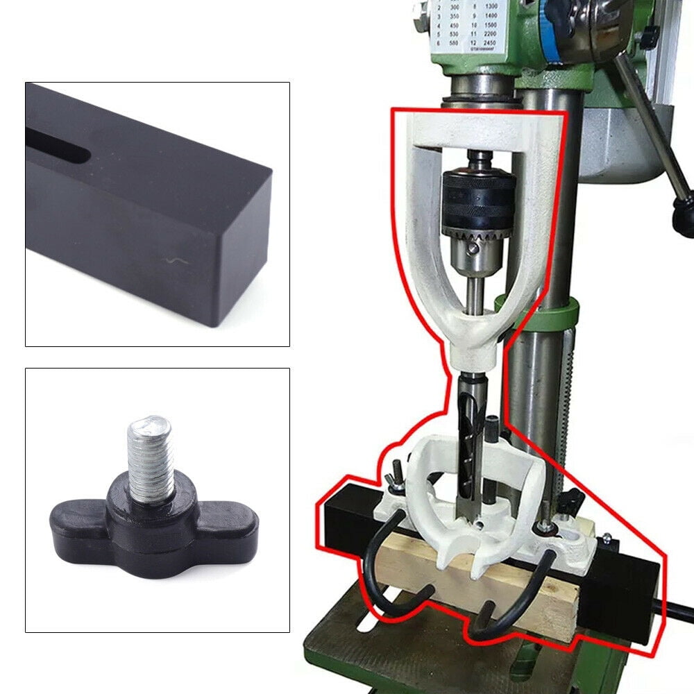Fichiouy Mortising Kit Square Hole Drill Press Attachment Mortise