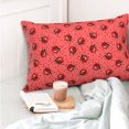 thumbnail image 4 of Fotbe Ladybugs On Red Polka Dot Funda de Almohada Decorativa Estilo Occidental, Lujo en Algodón, Fundas para Almohadas King, Cojín Estampado para Decoración del Hogar-14"x20", 4 of 6
