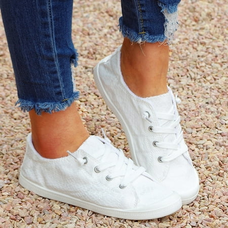 

wofedyo shoes for women Shoes Women s Soft Ladies Loafers Flat Shoes Autumn Vulcanize Canvas Women s Casual Shoes
