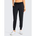 thumbnail image 3 of CRZ YOGA Women's Lightweight Workout Joggers 27.5" - Travel Casual Outdoor Running Athletic Track Hiking Pants with Pockets Black Medium, 3 of 7