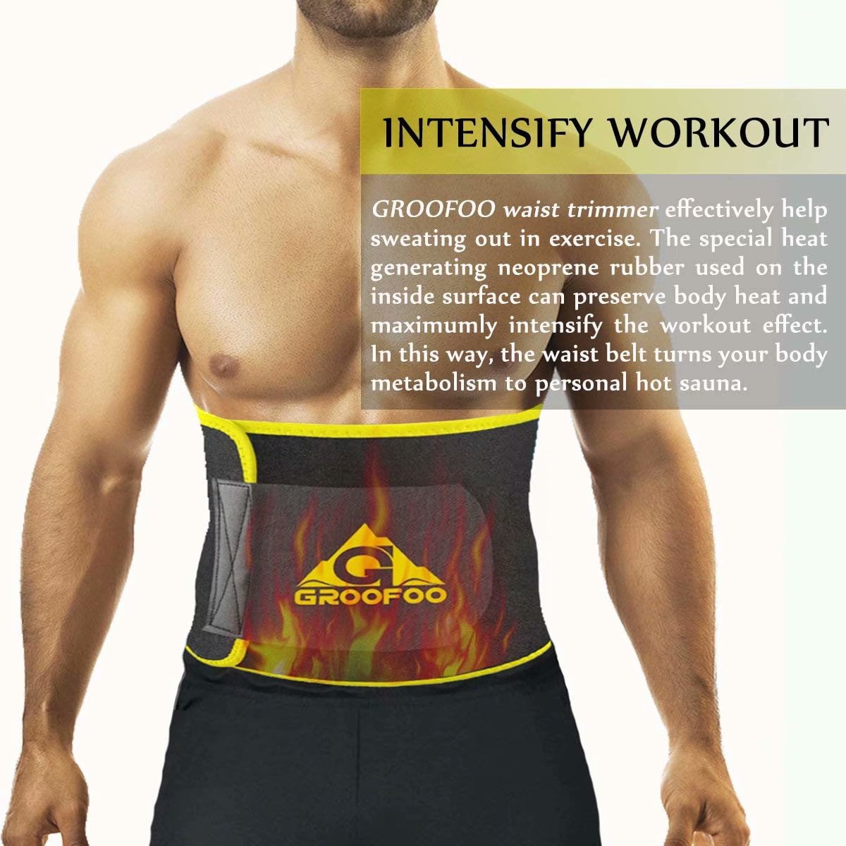 Neoprene Thigh//Arm Trimmers for Women /& Men Weight Loss One Size fits Most GROOFOO Thigh//Arm Trimmers with Sauna Effect