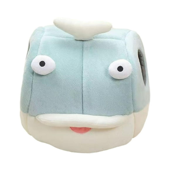 Nido de gato de dibujos animados para mascotas, cama cueva para gatitos, cojín interior suave extraíble, cama para perros y gatos, casa para gatos, verde grande