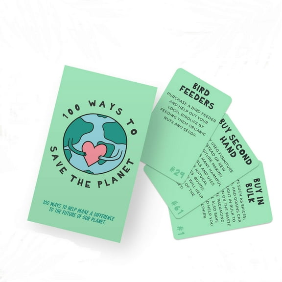 Gift Republic 100 Ways To Save The Planet Inspiration Cards