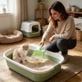 thumbnail image 5 of 3-in-1 Cat Litter Scooper with Waste Station, Built-in Bag Dispenser & Stand, Portable Litter Box Scoop, Lightweight Plastic Litter Sifter Scoop for Cats, 5 of 6