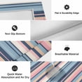 thumbnail image 6 of Blue Pink Striped Outdoor Rug for Patio/Deck/Porch, Non-Slip Large Area Rug 3 x 5 Ft, Farmhouse Vintage Stripe Indoor Outdoor Rugs Washable Area Rugs, Reversible Camping Rug Carpet Runner, 6 of 8
